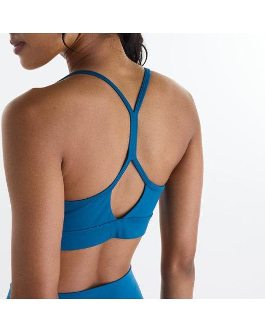 New Balance Blue Nb Essential Yoga Bra
