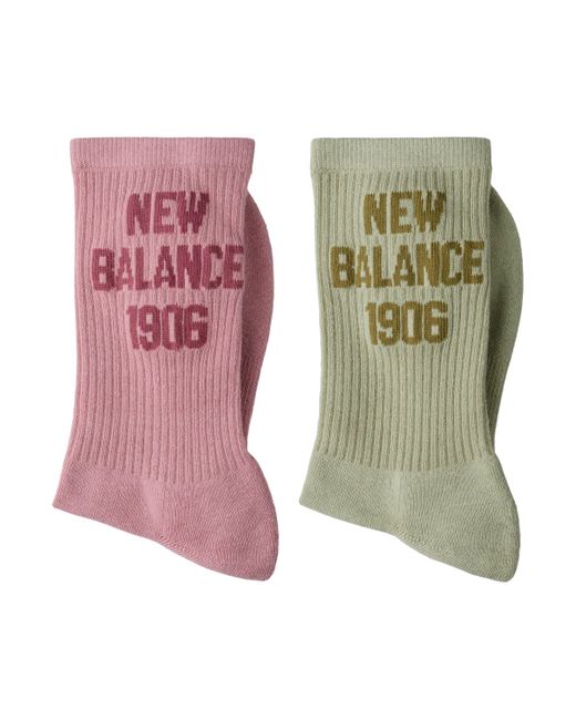 New Balance 1906 Midcalf Socks 2 Pack in het Green