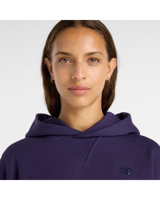 New Balance Blue Athletics French Terry Hoodie