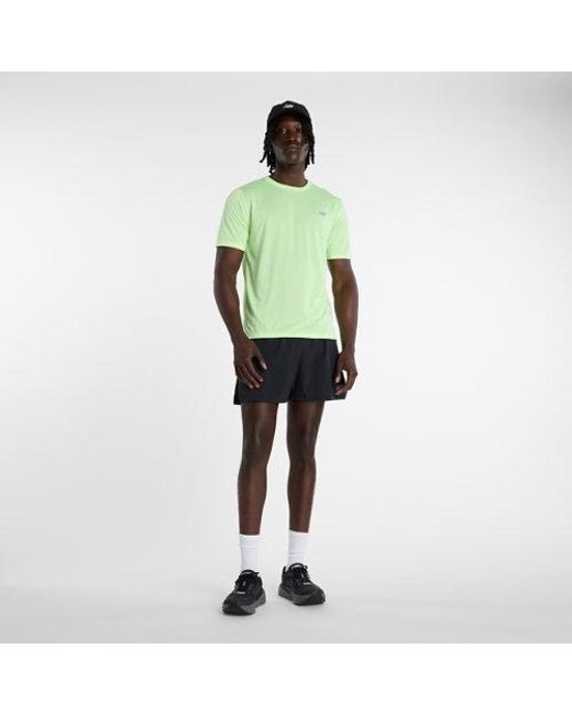 New Balance Green Rc Essential T-Shirt for men