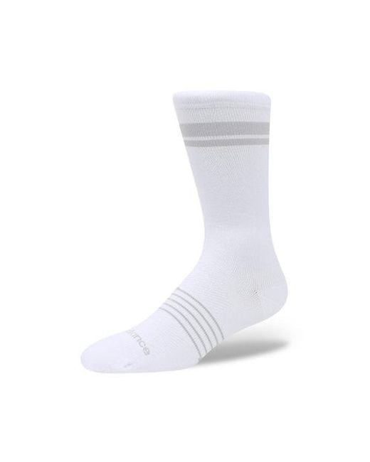 New Balance White Pro Run Crew Socks 1 Pair