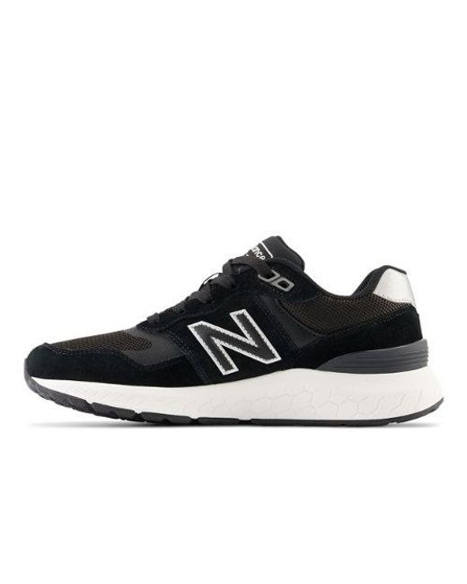 New Balance Walking Fresh Foam 880 V6 In Black/grey Synthetic