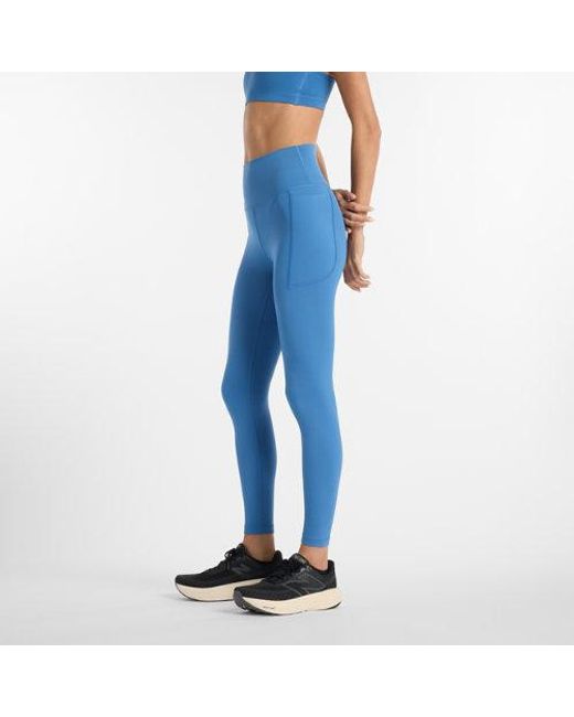 New Balance Blue Nb Harmony Pocket High Rise Legging 25"