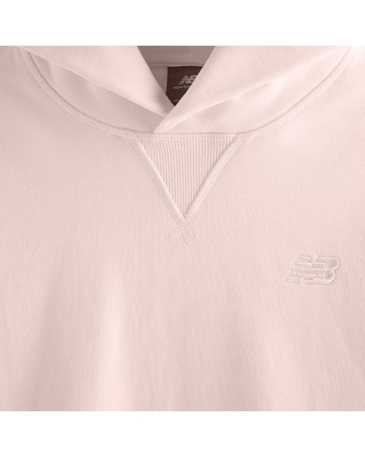 New Balance Pink Athletics French Terry Hoodie