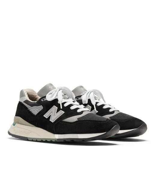 Made in usa 998 in nero/grigio di New Balance in Black