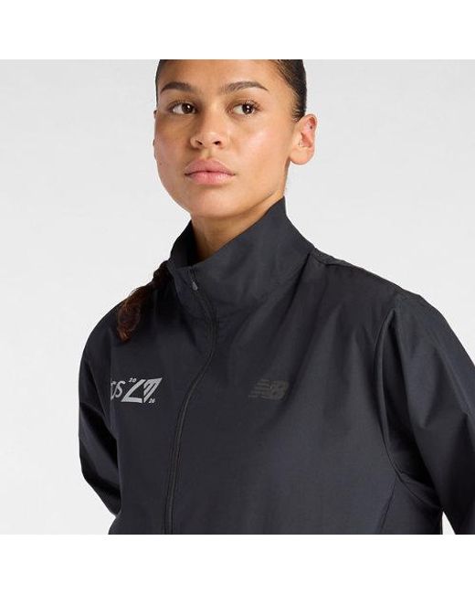 New Balance Black London Edition Fast Days Run Jacket
