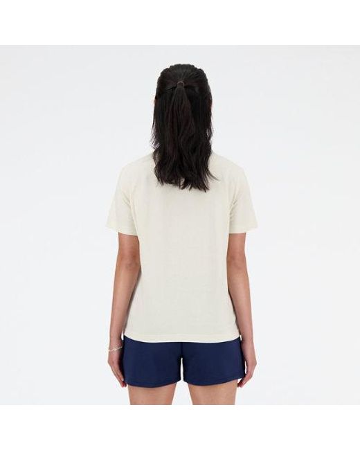 New Balance White Sport Essentials Jersey T-Shirt