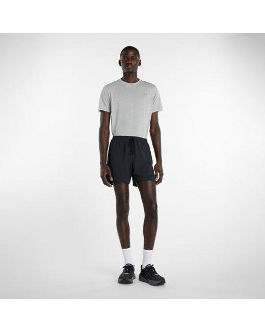 New Balance Black Rc Essential Short 5" for men
