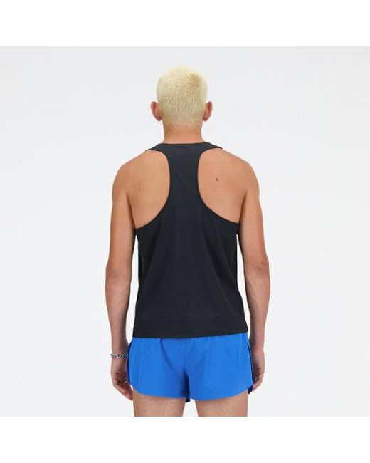Homme Athletics Racing Singlet En, Poly Knit, Taille New Balance pour homme en coloris Blue