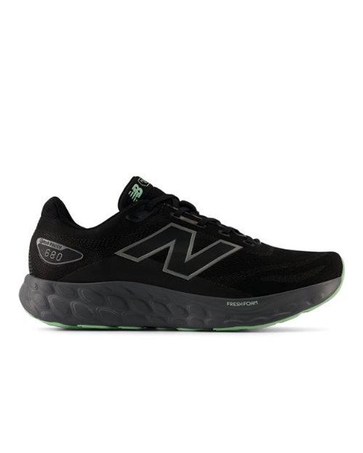 New Balance Black Fresh Foam 680V8 Waterproof Running Shoes for men