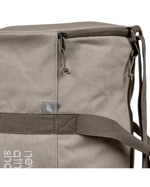 New Balance Brown Canvas Duffle