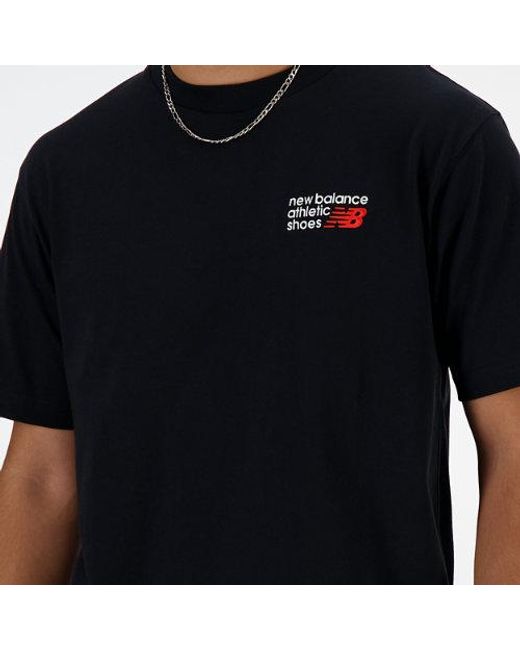 Homme Athletics Premium Logo T-Shirt En, Cotton, Taille New Balance pour homme en coloris Black