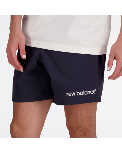 New Balance Archive Stretch Woven Short in het Blue voor heren