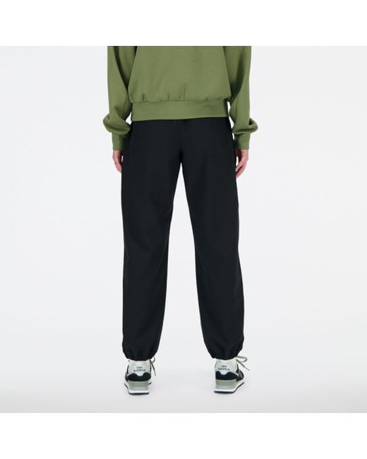 New Balance Green Athletics Stretch Woven jogger In Poly Knit