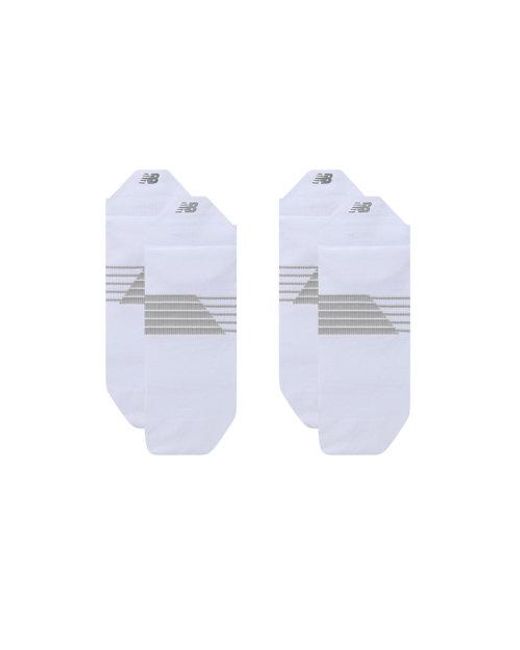 New Balance White Pro Training Cushion Tab Socks 2 Pack