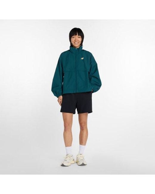 New Balance Green Trackside Woven Jacket