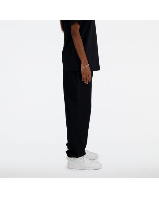 Athletics french terry jogger in nero di New Balance in Black
