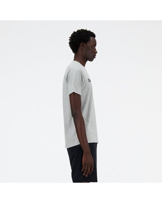 Sport Essentials Graphic T-Shirt 4 En, Cotton, Taille New Balance pour homme en coloris Gray