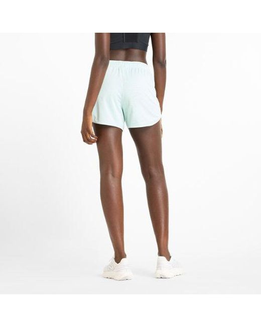 New Balance White Athletics Mesh Short