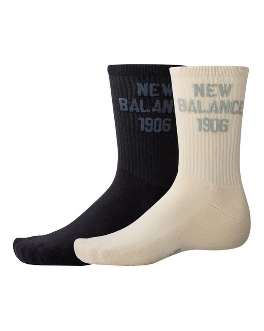 New Balance Black 1906 Midcalf Socks 2 Pack
