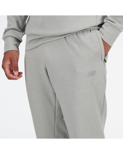 New Balance Gray Tech Knit Pant for men