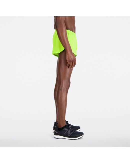 Pantalones cortos accelerate 3 inch split New Balance de hombre de color  Verde | Lyst