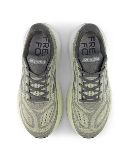 New Balance Gray Fresh Foam X More V6 Running Shoes for men