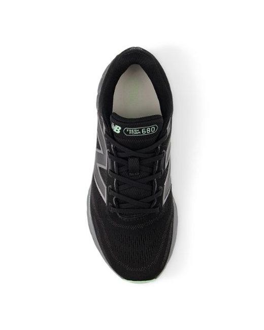 New Balance Black Fresh Foam 680V8 Waterproof Running Shoes