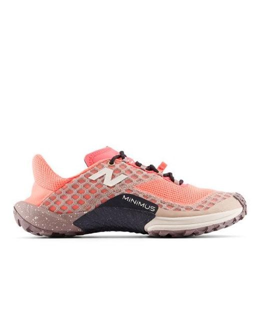 New Balance Pink Minimus Trail Hiking Shoes for men