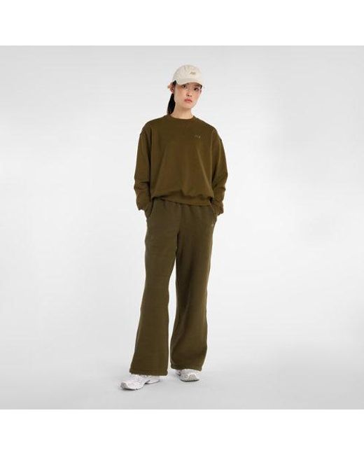 New Balance Green Athletics French Terry Crew Shirt