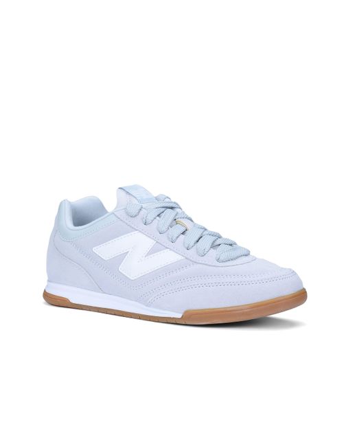 New Balance Blue Rc42 In Grey/white Suede/mesh