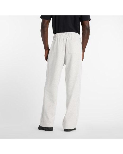 New Balance White Athletics French Terry Pant for men