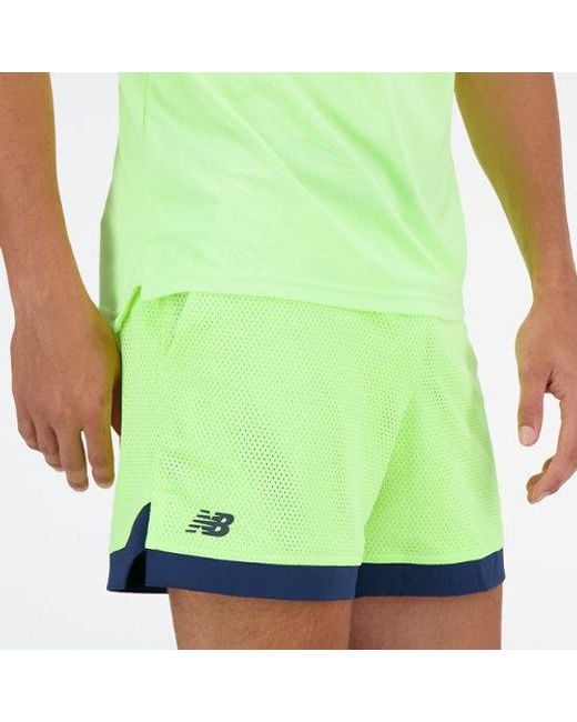 New Balance Tournament Mesh Short In Green for men