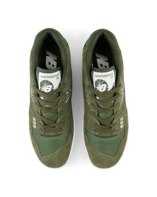 550 En Verde/, Leather, Talla New Balance de color Green