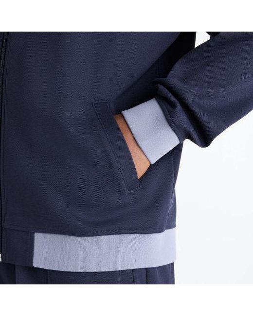 New Balance Blue Sport Legacy Pique Jacket for men
