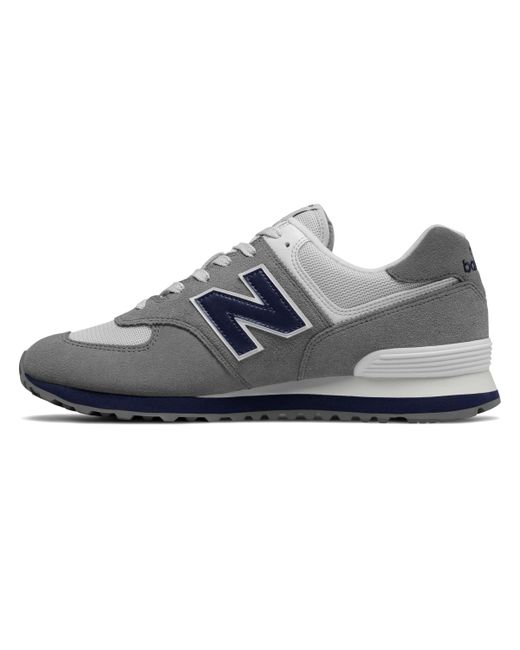 new balance 574 core plus deep porcelain blue with grey