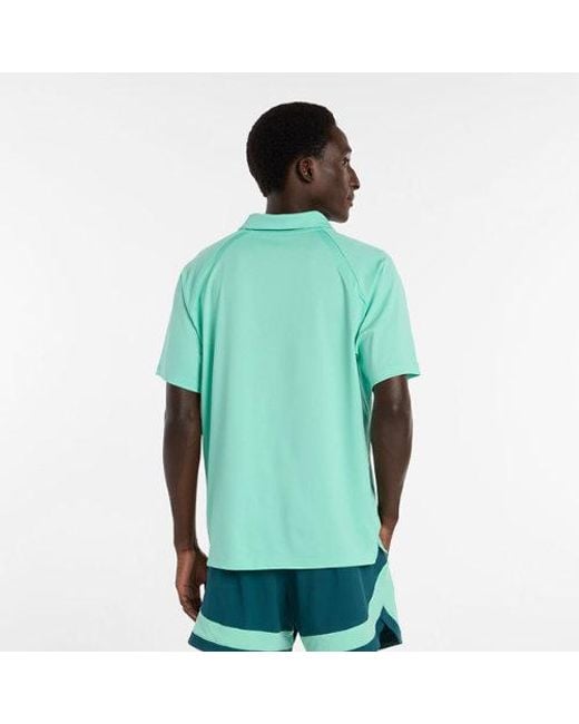 New Balance Green Tournament Polo for men