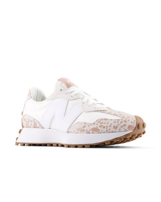 New Balance White 327