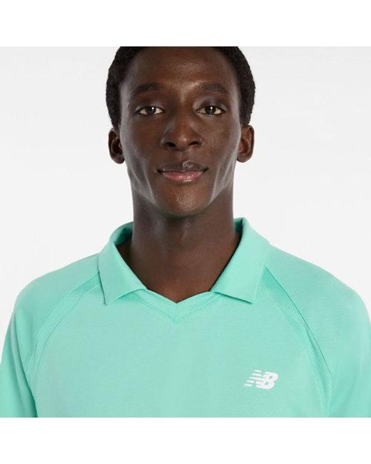 New Balance Green Tournament Polo for men