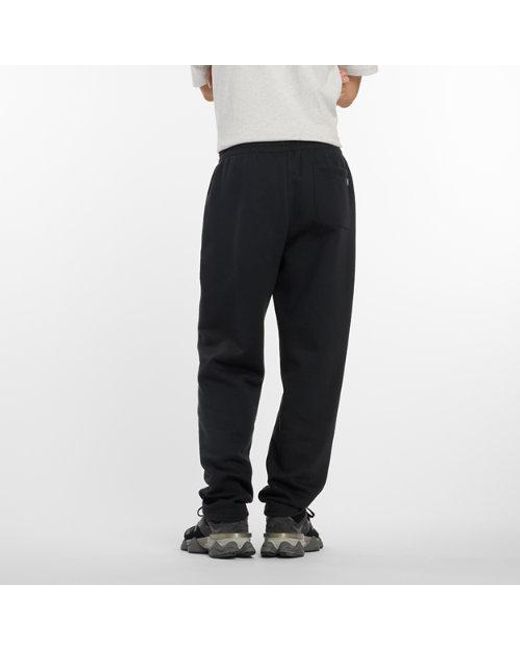 Hombre Linear Graphic Fleece Pant En, Poly Fleece, Talla New Balance de hombre de color Black