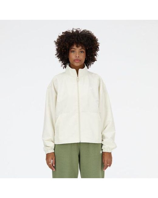 New Balance Sport Essentials Oversized Jacket in het Green