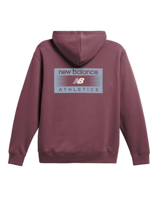 Professional athletic hoodie di New Balance in Purple da Uomo