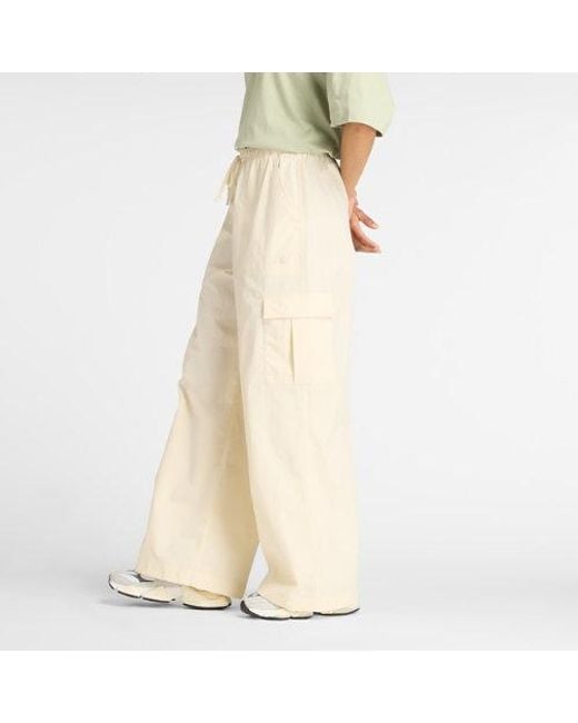 Femme Woven Cargo Pant En, Polytissé, Taille New Balance en coloris Natural