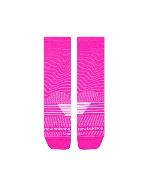 New Balance Pink Pro Run Crew Socks 1 Pair