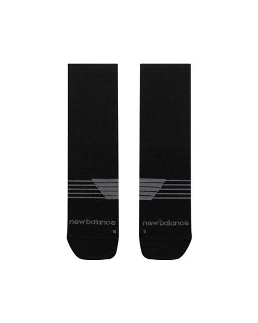New Balance Black Pro Run Graphic Crew Socks 1 Pair