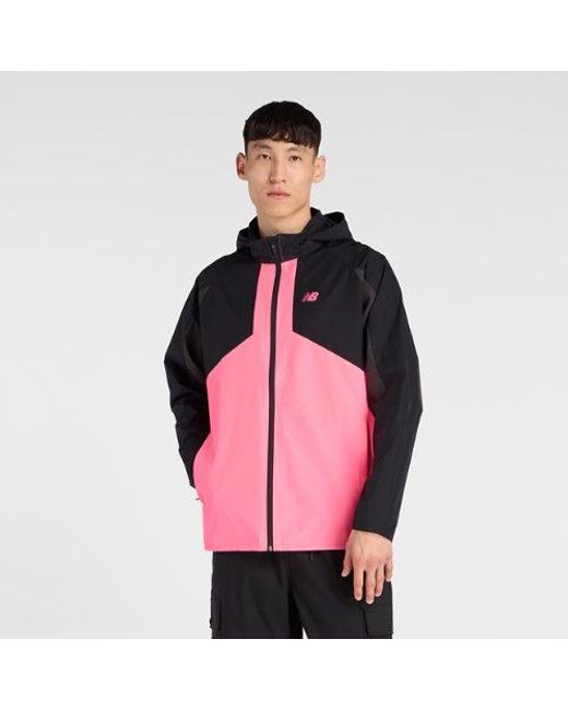 New Balance Pink Utility Woven Jacket for men
