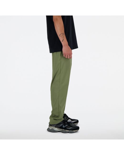 New Balance Twill Straight Pant 32" in het Green voor heren