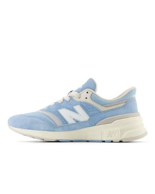 New Balance 997r In Blue Suede/mesh