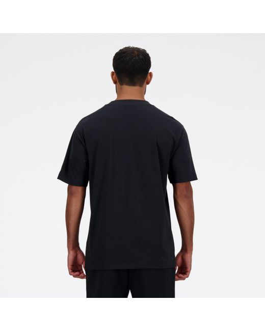 New Balance Hyper density graphic t-shirt in schwarz in Blue für Herren