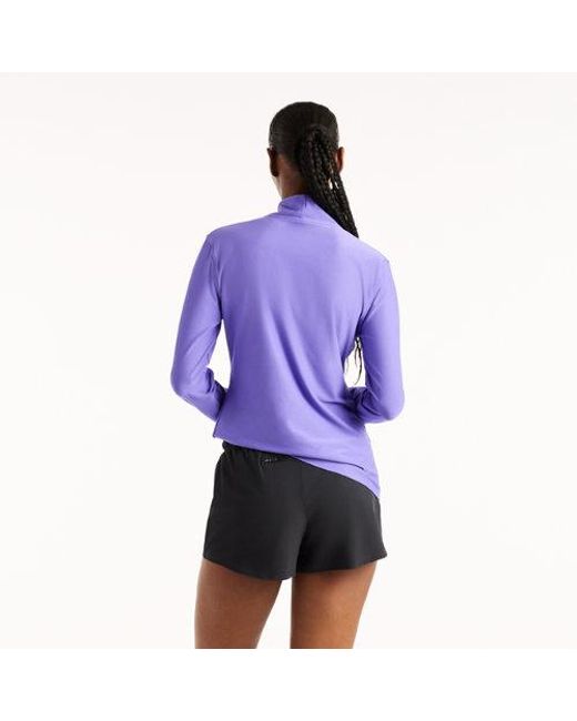 New Balance Purple Sport Essentials Space Dye 1/4 Zip